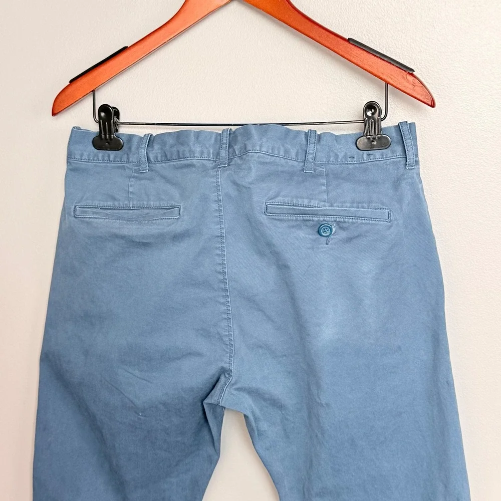 J. Crew Flex Chino Driggs Slim Fit Pants Blue‎ 32x32 Cotton Stretch